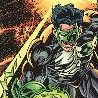Green Lantern, poseedro del ltimo anillo de los linternas, que es el arma ms poderosa del universo, puede crear cualquier cosa que pueda imaginar, puede protegerlo de casi cualquier ataque y le permite volar a grandes velocidades.